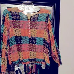 Free people vintage, patchwork top